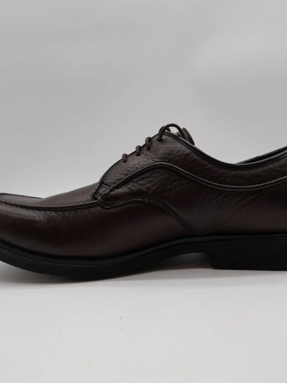 Hush Puppies Tribute Oxford Mens 10.5 Dark Brown Leather Dress Shoes